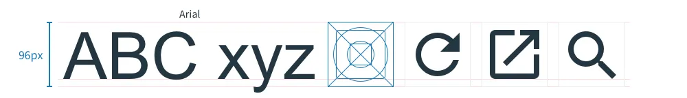 Typeface layout: 1/8 rule